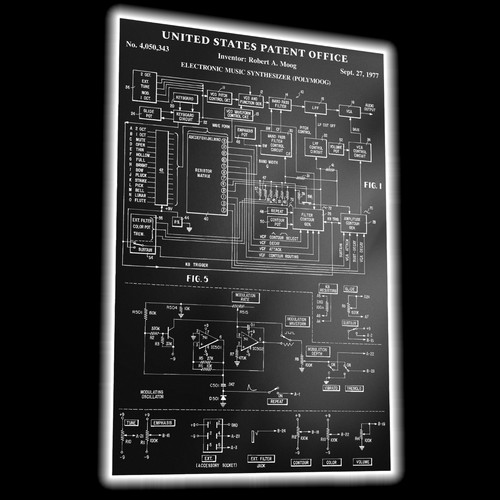 Polymoog poster wall art - wall, (moog
